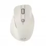 Bezvadu pele labročiem ASUS MD105 MK-WH — RF + Bluetooth, 2400 DPI, ritenītis, baterija, bēša
