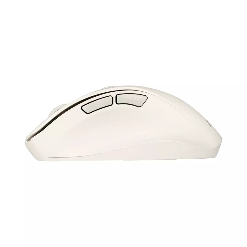 Bezvadu pele labročiem ASUS MD105 MK-WH — RF + Bluetooth, 2400 DPI, ritenītis, baterija, bēša