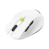 Pele ASUS MD105 /VT-GN — labās rokas RF bezvadu + Bluetooth, 2400 DPI, ritināšanas ritenis, darbināma ar baterijām, balta/zaļa