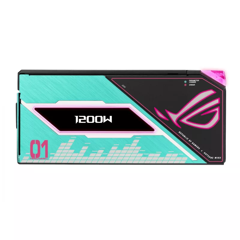 ASUS ROG -THOR-1200P3-MIKU barošanas bloks 1200 W 20+4 pin ATX ATX Daudzkrāsu