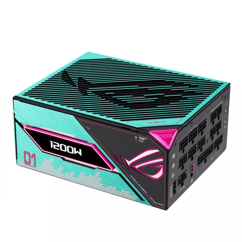 ASUS ROG -THOR-1200P3-MIKU barošanas bloks 1200 W 20+4 pin ATX ATX Daudzkrāsu
