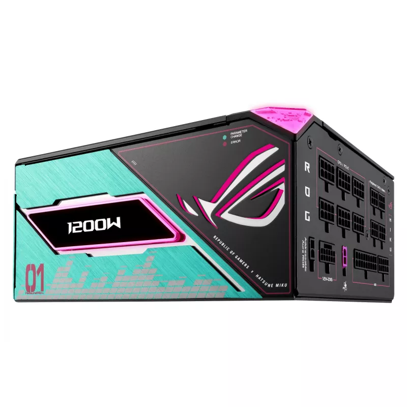 ASUS ROG -THOR-1200P3-MIKU barošanas bloks 1200 W 20+4 pin ATX ATX Daudzkrāsu