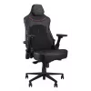 Universāla spēļu krēsls ASUS ROG Courser — polsterēts sēdeklis, maksimālais svars 136 kg, sēdekļa platums 670×700 mm, minimālais augstums 140 cm, melns