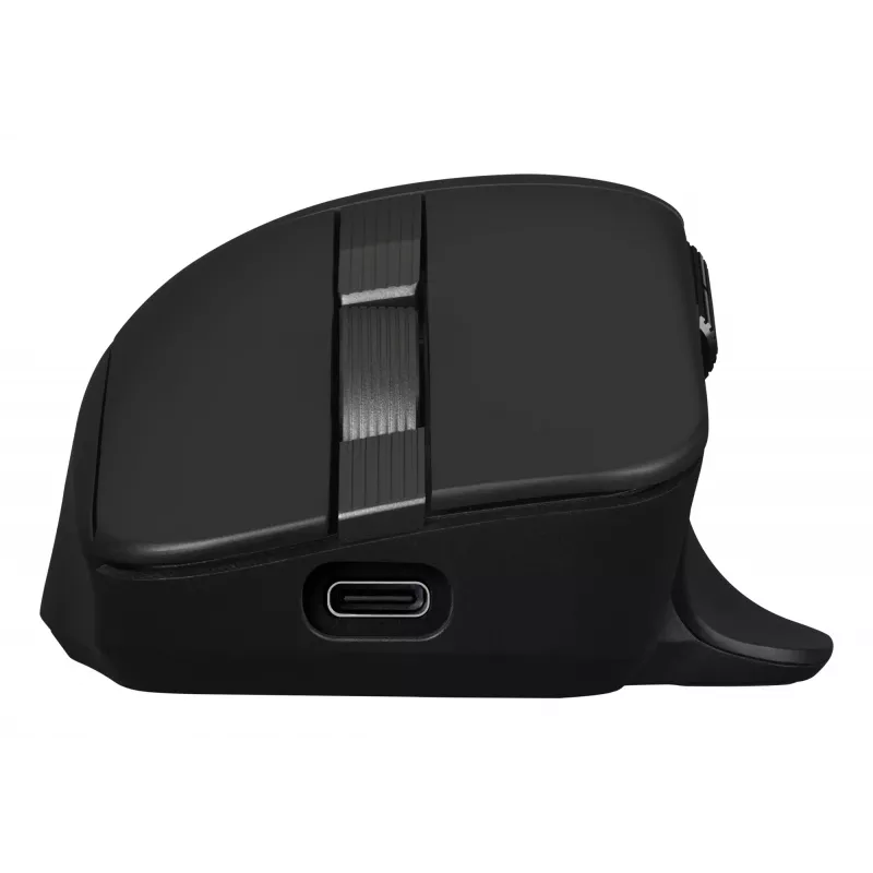 Pele ASUS ProArt MD301 — labās rokas bezvadu (RF, Bluetooth, USB-A), optiskā 8000 DPI, 6 pogas, melna