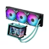 ASUS ROG RYUO IV 360 ARGB Hatsune Miku Edition Procesora universāls šķidruma dzesētājs 12 cm Melns, Tirkīzzils