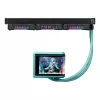 ASUS ROG RYUO IV 360 ARGB Hatsune Miku Edition Procesora universāls šķidruma dzesētājs 12 cm Melns, Tirkīzzils