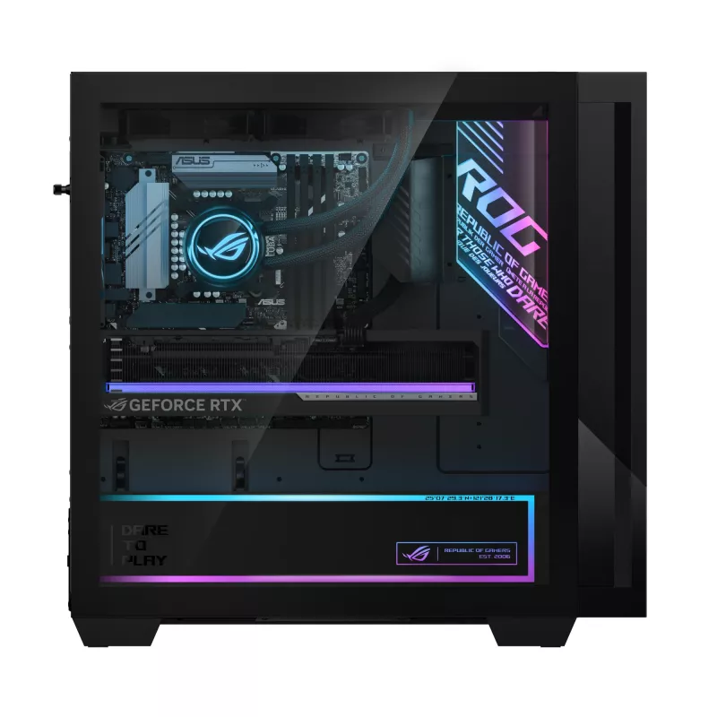 ASUS ROG G700 G700TF-7265KF223W Intel Core Ultra 7 265KF 32 GB DDR5-SDRAM 1 TB SSD NVIDIA GeForce RTX 5070 Windows 11 Home Tornis PC Melns