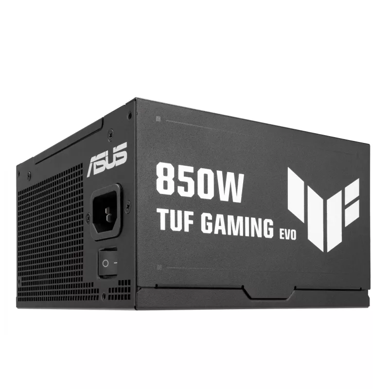 Barošanas bloks ASUS TUF-GAMING-850G-EVO 850W ATX 80 PLUS Gold 20+4 kontaktu, 1 ventilators, melns