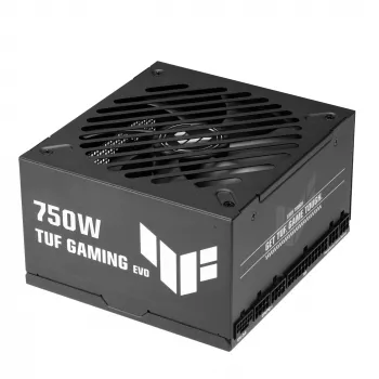 Barošanas bloks ASUS TUF Gaming 750G EVO — 750 W, ATX, 80 PLUS Gold, 20+4‑pin, melna