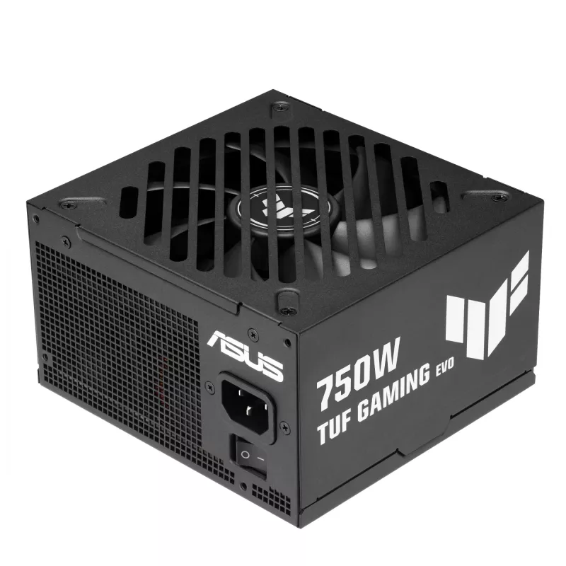 Barošanas bloks ASUS TUF Gaming 750G EVO — 750 W, ATX, 80 PLUS Gold, 20+4‑pin, melna