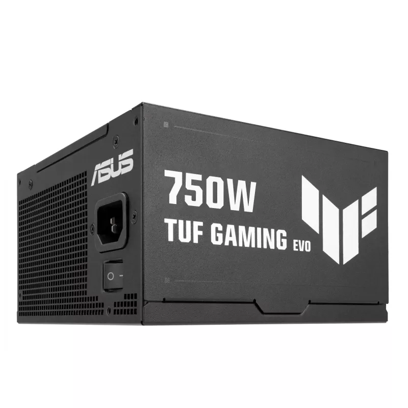 Barošanas bloks ASUS TUF Gaming 750G EVO — 750 W, ATX, 80 PLUS Gold, 20+4‑pin, melna