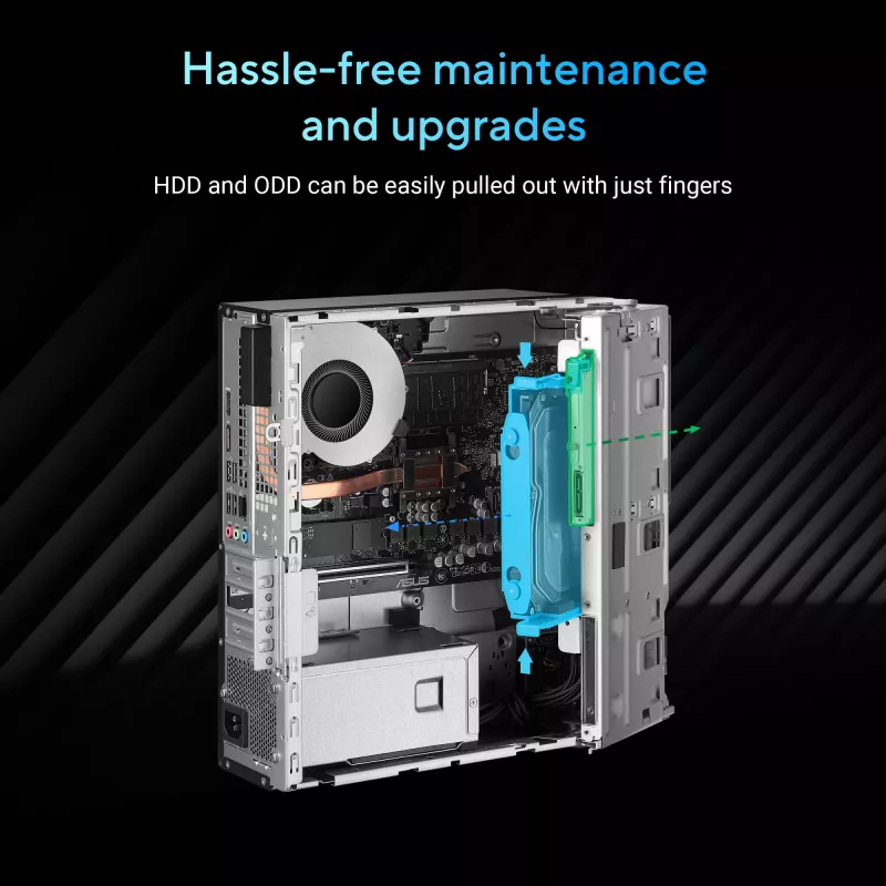 ASUS ExpertCenter P500 SFF<br><b>Izcila vērtība un veiktspēja uzņēmumiem</b><br>ASUS ExpertCenter P500 SFF apvieno augstu veiktspēju, biznesa līmeņa drošību un komercklases pakalpojumu funkcijas kompaktā un stilīgā dizainā, nodrošinot budžeta apzinīgiem mazo un vidējo uzņēmumu lietotājiem elastīgu un organizētu darbvietu. Izstrādāts, lai izturētu skarbus apstākļus un atbilstu MIL-STD-810H ASV…