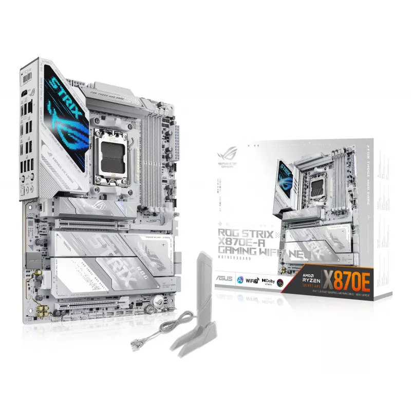 Mātesplate ASUS ROG STRIX X870E-A GAMING WIFI7 NEO — AMD X870E, Socket AM5, ATX, DDR5, 4 DIMM, 256 GB