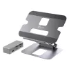 j5create JTS327 Multi-Angle 4K Docking Stand, klēpjdatora statīvs, pelēks, alumīnijs, 40,6 cm (16 collas), 4 kg, Windows klēpjdators / Mac