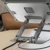 j5create JTS327 Multi-Angle 4K Docking Stand, klēpjdatora statīvs, pelēks, alumīnijs, 40,6 cm (16 collas), 4 kg, Windows klēpjdators / Mac
