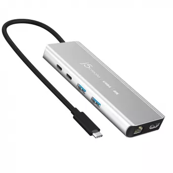 j5create JCD403 USB4 8K vairāku pieslēgvietu centrmezgls USB-C HDMI RJ-45