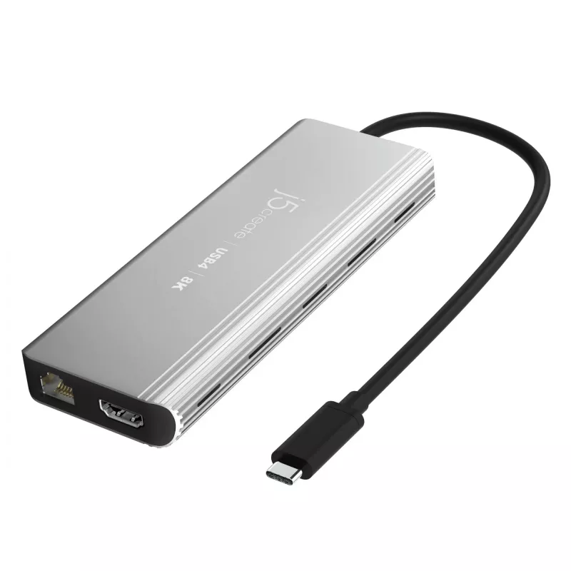 j5create JCD403 USB4 8K vairāku pieslēgvietu centrmezgls USB-C HDMI RJ-45