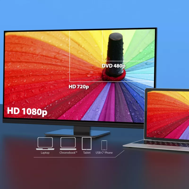 j5create ScreenCast FHD USB-C bezvadu displeja paplašinātājs, Dongle, USB, USB Type-C, Balts, 1 A, 0 - 40 °C