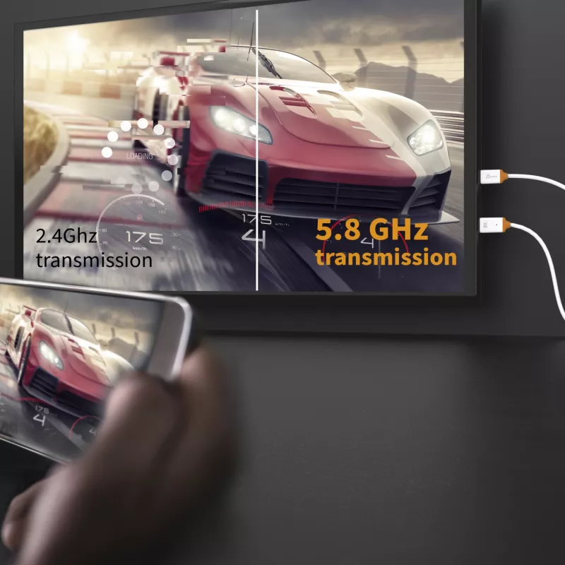 j5create ScreenCast FHD USB-C bezvadu displeja paplašinātājs, Dongle, USB, USB Type-C, Balts, 1 A, 0 - 40 °C
