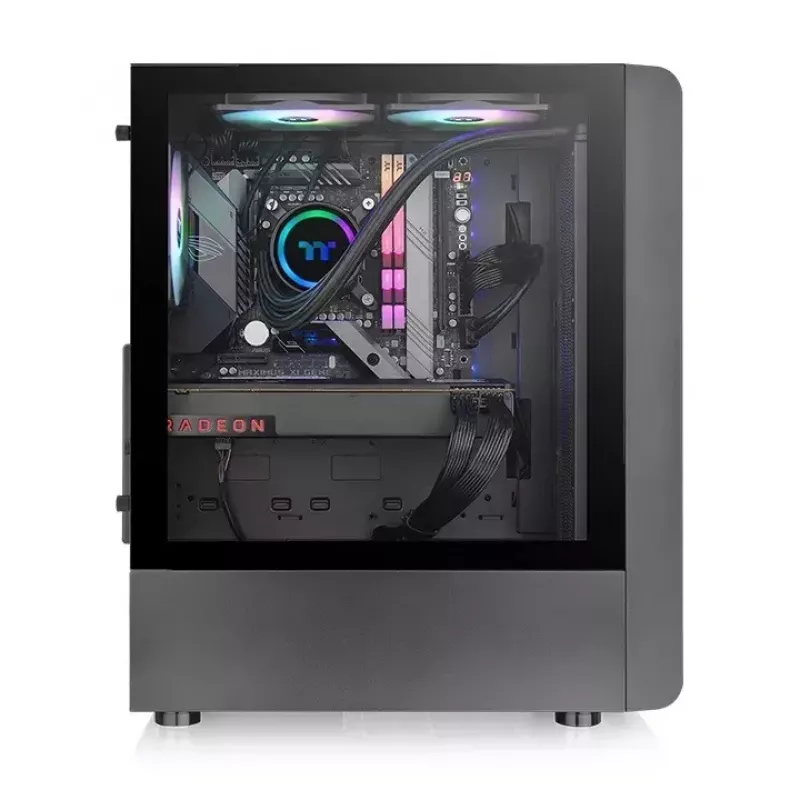 PC Case Thermaltake S200 TG ARGB Midi Tower Melns