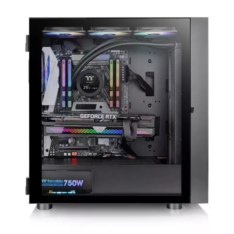 PC Case Thermaltake H570 TG ARGB Midi Tower Melns