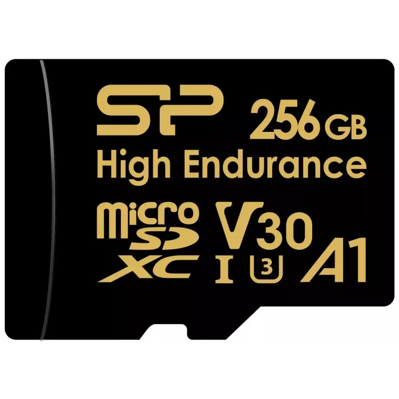 MicroSDXC karte Silicon Power SP256GBSTXDV3V1HSP 256 GB Class 10 High Endurance, 3,6 V, 0–70 °C