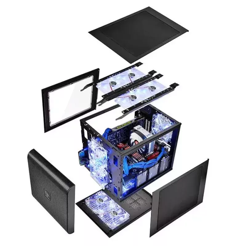 PC Case Thermaltake Core V21 Cube Melns