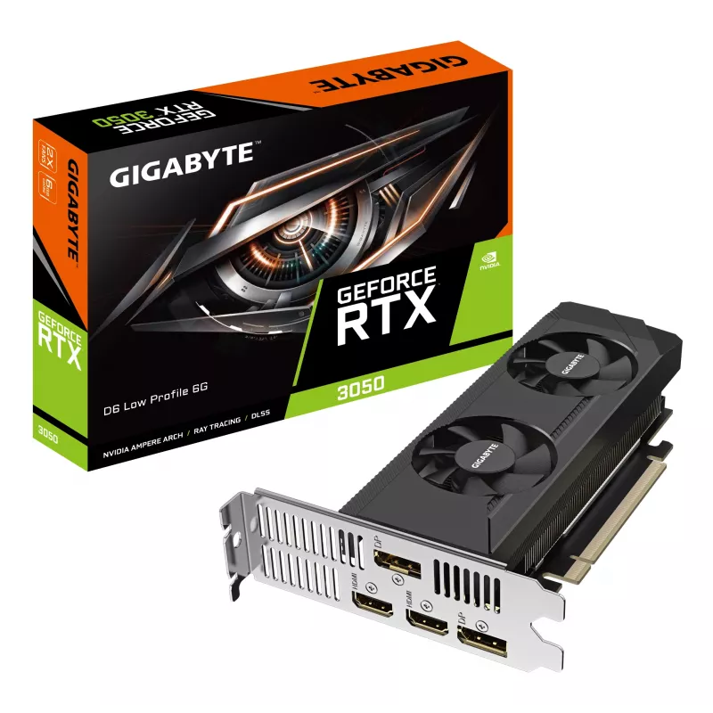 Grafikas karte GIGABYTE GeForce RTX 3050 D6 6GB GDDR6 (GV-N3050D6-6GL)