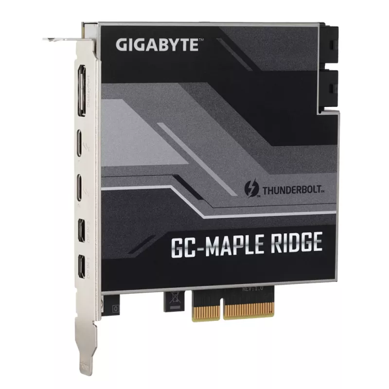 GIGABYTE GC-MAPLE RIDGE interfeisa kartes/adapteris Iekšējs DisplayPort, Mini DisplayPort, Thunderbolt 4, USB 3.2 Gen 2 (3.1 Gen 2)