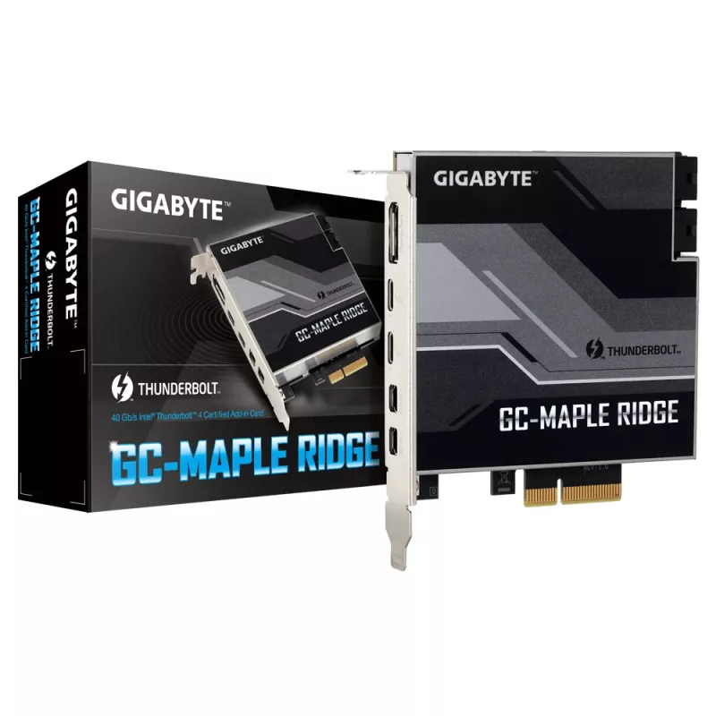 GIGABYTE GC-MAPLE RIDGE interfeisa kartes/adapteris Iekšējs DisplayPort, Mini DisplayPort, Thunderbolt 4, USB 3.2 Gen 2 (3.1 Gen 2)