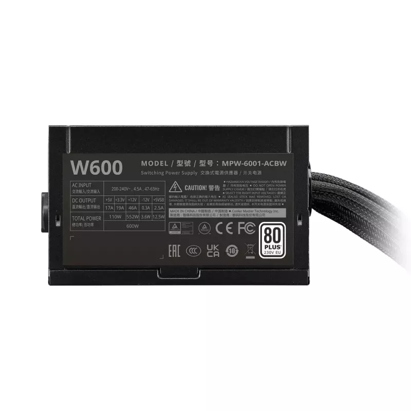 Barošanas bloks Cooler Master ELITE NEX balta 600W