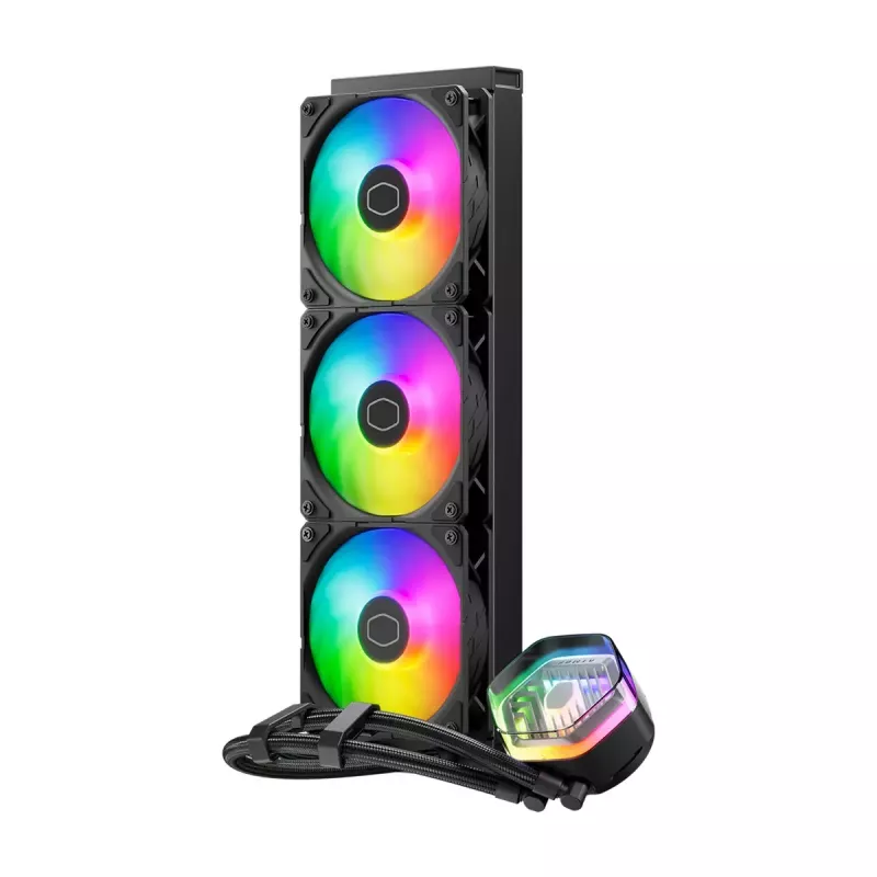 Šķidruma dzesēšanas komplekts Cooler Master MasterLiquid 360 ATMOS 12 cm Melns