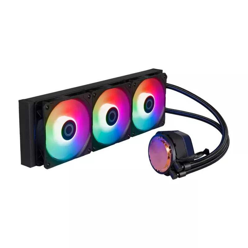 Šķidruma dzesēšanas komplekts Cooler Master MasterLiquid 360 ATMOS 12 cm Melns