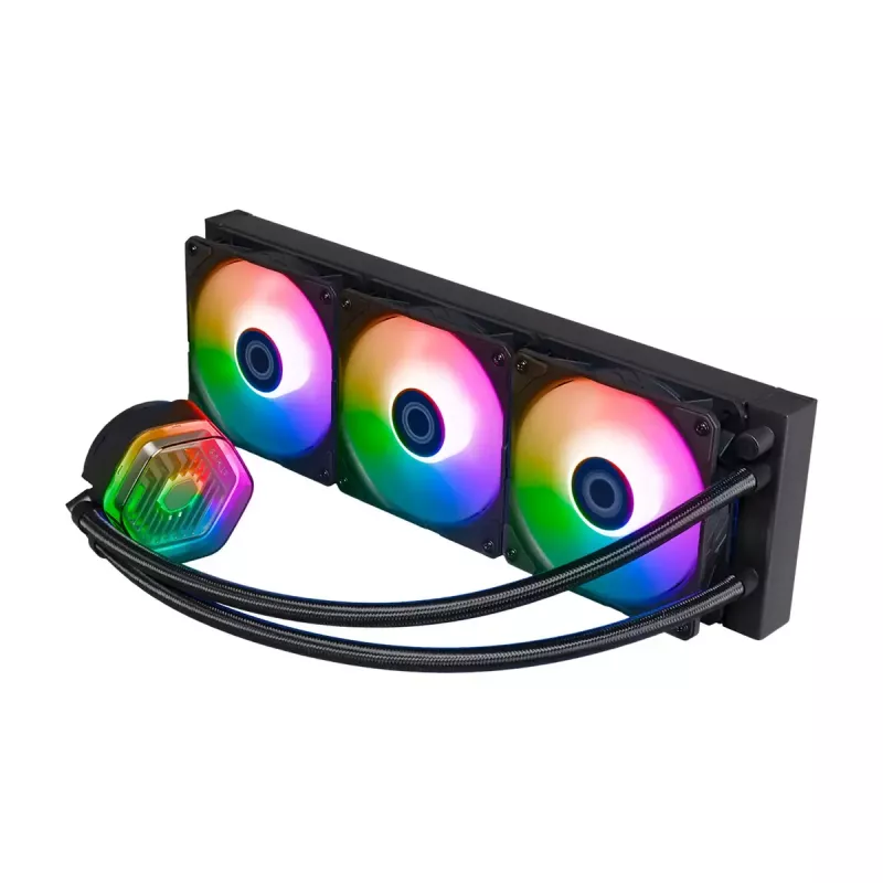 Šķidruma dzesēšanas komplekts Cooler Master MasterLiquid 360 ATMOS 12 cm Melns