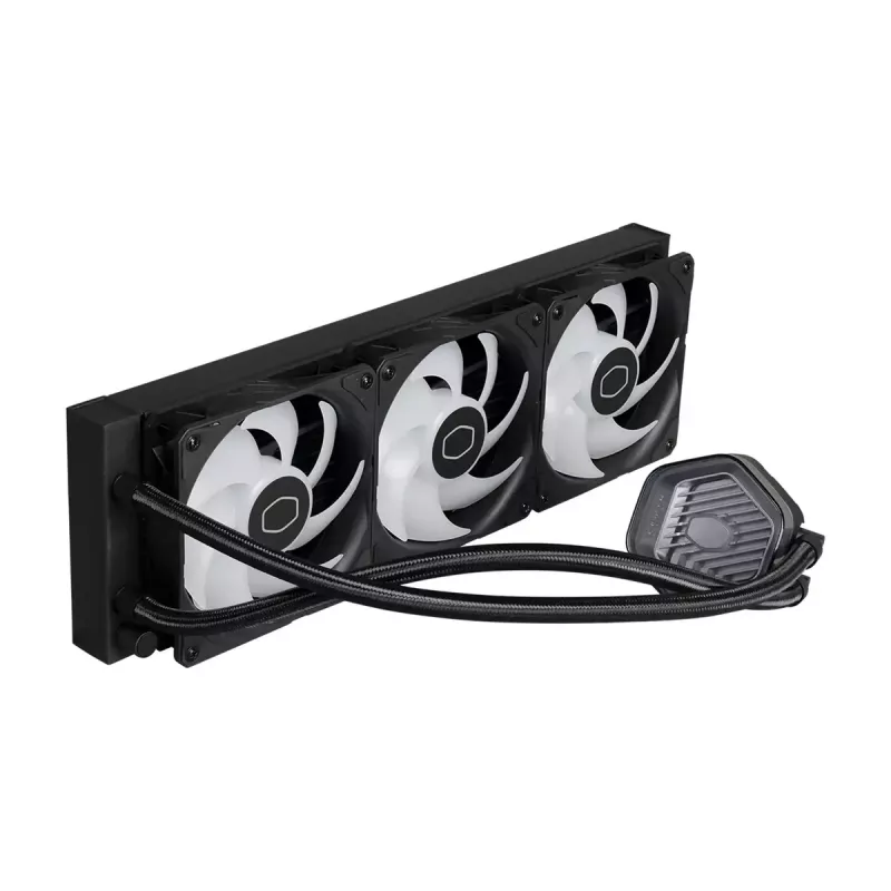 Šķidruma dzesēšanas komplekts Cooler Master MasterLiquid 360 ATMOS 12 cm Melns