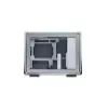 Datora korpuss Cooler Master MasterFrame 400 Mesh Silver, mATX, caurspīdīgs sānu panelis, 1x 120 mm ARGB ventilators