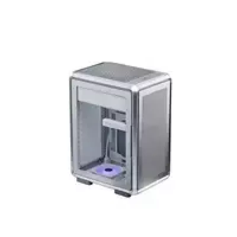 Datora korpuss Cooler Master MasterFrame 400 Mesh Silver, mATX, caurspīdīgs sānu panelis, 1x 120 mm ARGB ventilators