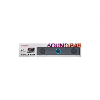 Portatīvais skaļrunis DEFENDER Z2 melns, vadu USB, 6W RMS, SNR 70 dB, 80–18000 Hz, kuba dizains