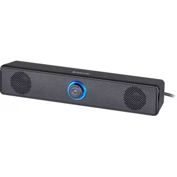 Portatīvais skaļrunis DEFENDER Z2 melns, vadu USB, 6W RMS, SNR 70 dB, 80–18000 Hz, kuba dizains