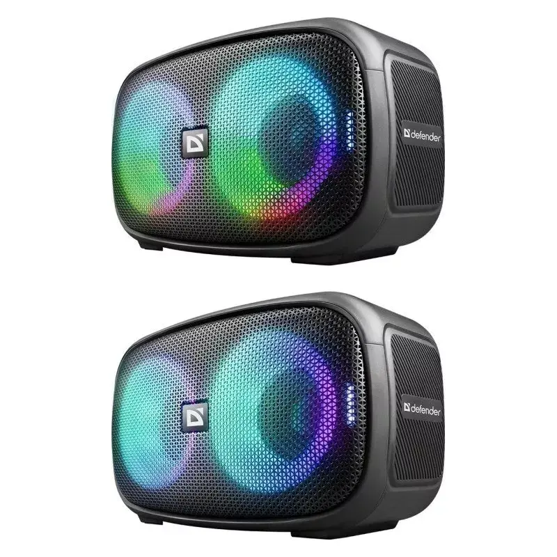 Defender Q5 Stereo Portable Bluetooth Speaker, 20W, LED Illumination, FM Radio, TWS