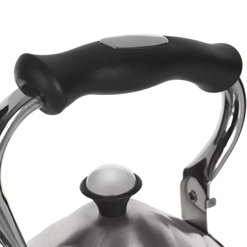Tējkanna Maestro MR-1305 — nerūsējošā tērauda plīts virsmas tējkanna, 3,0 L, piemērota indukcijai, svilpe, atverams vāks