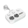 Sienas elektrības kontaktligzda ColorWay CW-CHE24PDW ar 24 W USB-C Power Delivery integrētu izeju