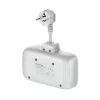 Sienas elektrības kontaktligzda ColorWay CW-CHE24PDW ar 24 W USB-C Power Delivery integrētu izeju