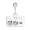Sienas elektrības kontaktligzda ColorWay CW-CHE24PDW ar 24 W USB-C Power Delivery integrētu izeju
