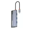 Dokstacija ColorWay CW-HUB02 6-in-1 100W — daudzportu centrmezgls ar strāvas padevi