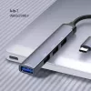 Paplašinātāja stacija ColorWay CW-HUB04 4-in-1 USB-C — HDMI, Gigabit Ethernet, USB-A, PD caurlaide