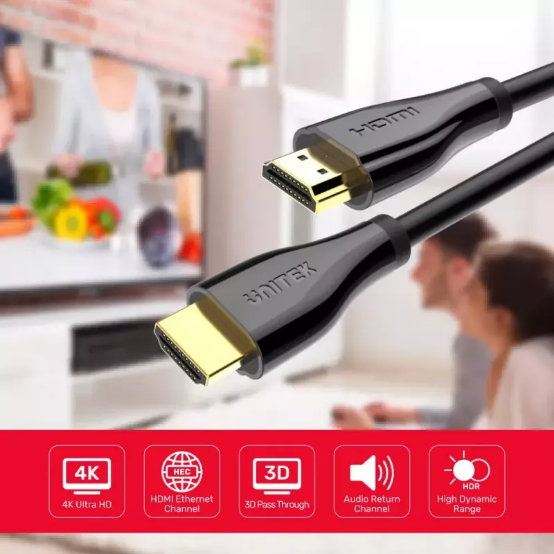 HDMI kabelis UNITEK C1047GB 1m