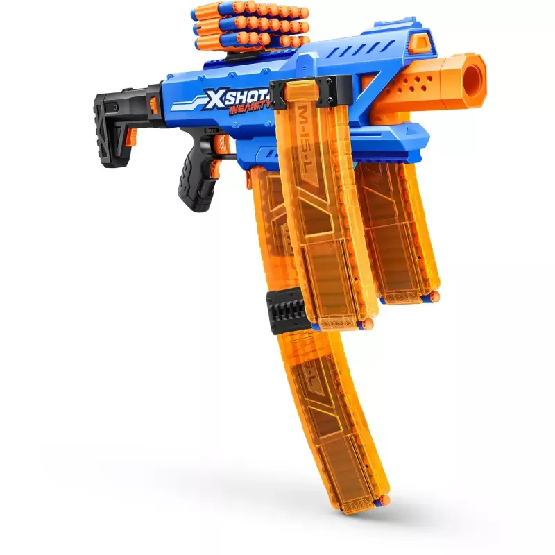 Rotaļu šautriņu blasters Zuru XSHOT Insanity Clip Mania ar 72 putuplasta šautriņām