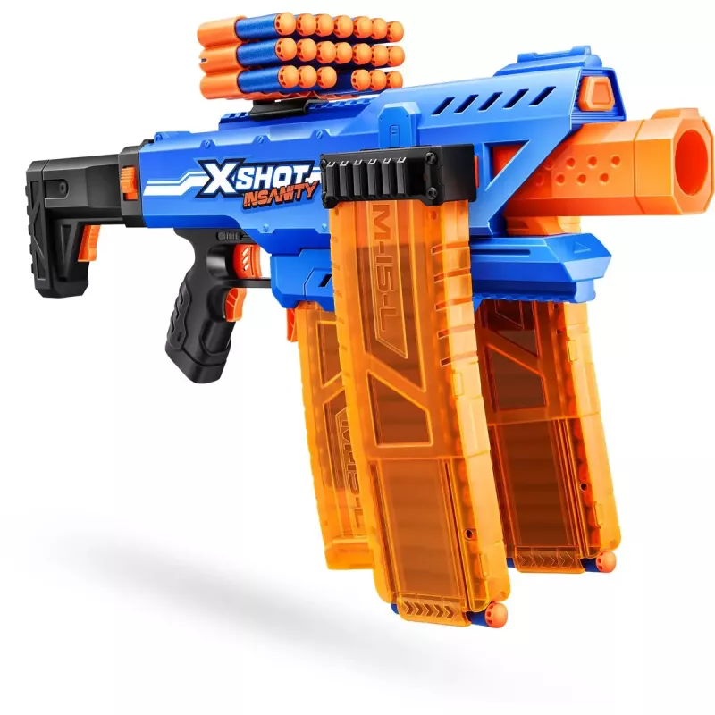 Rotaļu šautriņu blasters Zuru XSHOT Insanity Clip Mania ar 72 putuplasta šautriņām