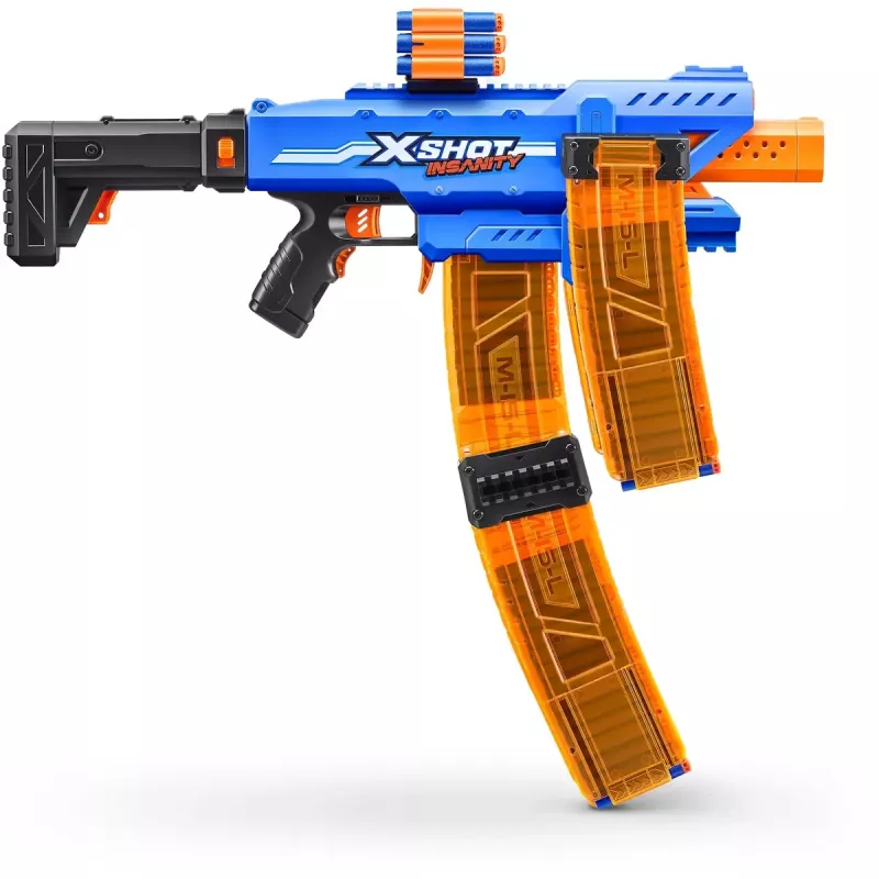 Rotaļu šautriņu blasters Zuru XSHOT Insanity Clip Mania ar 72 putuplasta šautriņām